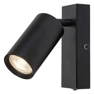 Innenwandleuchte aus Metall ohne Lichtquelle mit Schalter Rabalux Solo GU10 1x MAX25W 6x15cm D5,5cm L13, IP20, image-1