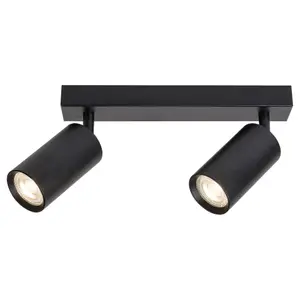 Faretti metallici per interni senza sorgente luminosa Rabalux Solo GU10 2x MAX25W 29,5x13cm D5,5cm H13,5cm IP20 image-1