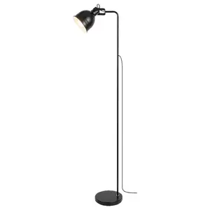 Czarna metalowa lampa podłogowa Rabalux image-0