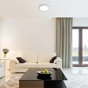 Intelligent metal+plastic led indoor ceiling lights with g-class remote control Rabalux Triton 3200lm 40W 2700-6500K D51cm H6cm IP20 image-2