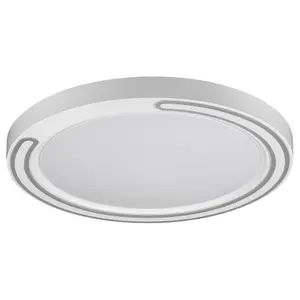 Intelligent metal+plastic led indoor ceiling lights with g-class remote control Rabalux Triton 3200lm 40W 2700-6500K D51cm H6cm IP20 image-0
