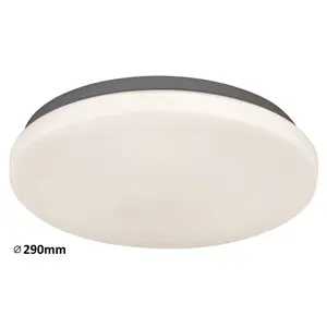 Lampada da soffitto in plastica con LED integrato Rabalux Rob 20W 1400lm 4000K D290 image-0