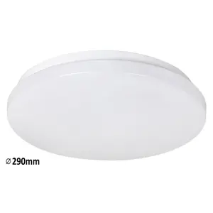 Lampada da soffitto in plastica con LED integrato Rabalux Rob 20W 1400lm 4000K D290 image-2