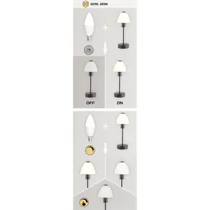 Kovová stolní lampa do interiéru Rabalux Lydia image-3