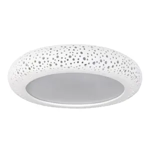 Paintable plaster ceiling light Rabalux Holden image-0