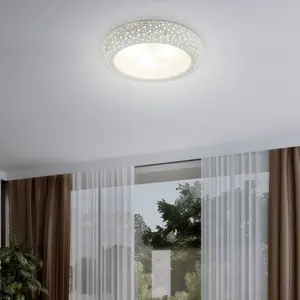 Paintable plaster ceiling light Rabalux Holden image-1