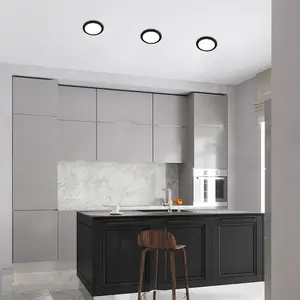 LED-taklampor med infälld panel i rund plast klass f Rabalux Shaun 5W 450lm 4000K D9,5xH2,6cm IP20 image-2