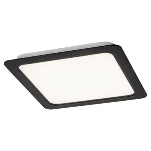 Takmonterad infälld LED-panel fyrkantig plast klass f Rabalux Shaun 12W 1035lm 4000K 14,5xH2,6cm IP20 image-0