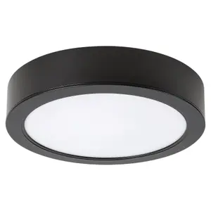 Taklampor plastpanel för interiör rund integrerad led klass f Rabalux Shaun 12W 1035lm 4000K D14,5xH4,5cm IP20 image-1