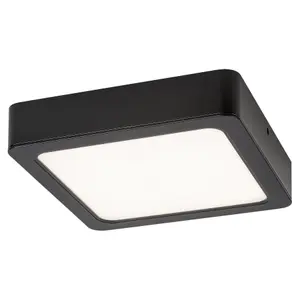 Taklampor plastpanel för interiör integrerade led kvadrat klass f Rabalux Shaun 17W 1500lm 4000K 17xH4,5cm IP20 image-0