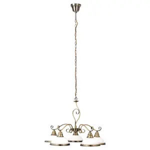 5-arm pendant ceiling light Rabalux Elisett D60 cm image-0