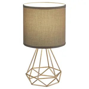 Tischlampe aus Textilmetall Schalter am Kabel Rabalux Kinga image-0
