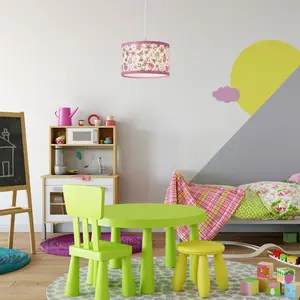 Hängelampe aus Kunststoff märchenhaftes Motiv Rabalux Hanka - E27 1xMAX 40W, D28 cm image-1
