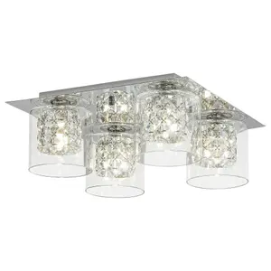 Indvendig loftslampe med krystaldekoration Rabalux Duchess image-1