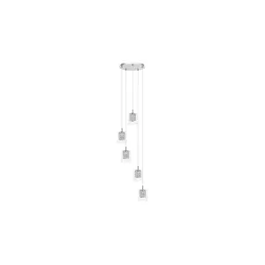 Interior glass chandelier with interior decoration Rabalux image-1