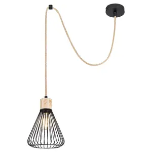 Lampada a sospensione per Lampada all'interno di parti metalliche con coppa Rabalux image-0
