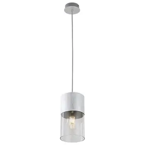 Deckenleuchten Pendelleuchte für Innenräume Aluminium Textilkabel Rabalux Zelkova E27 1x MAX 40W D12xH120cm IP20 image-0