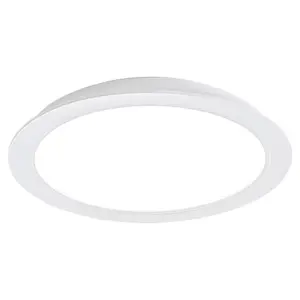 Infällda runda LED-armaturer i plast klass f Rabalux Shaun 24W 2400lm 4000K D22xH2,6cm IP20 image-0