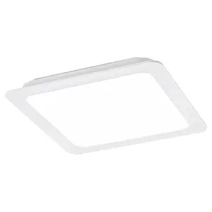Infällda taklampor i plast med integrerade kvadratiska LED-lampor klass f Rabalux Shaun 18W 1845lm 4000K 17xH2,6cm IP20 image-0