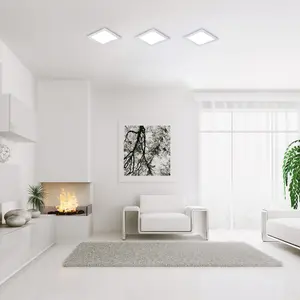 einbaudeckenleuchten kunststoff led eingebaut quadrat klasse f Rabalux Shaun 5W 450lm 4000K 9,5xH2,6cm IP20 image-2