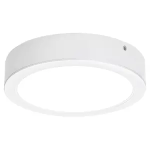 Runda integrerade LED-taklampor i plast klass f Rabalux Shaun 18W 1845lm 4000K D17xH2,6cm IP20 image-0