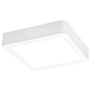 Kvadratiska integrerade LED-taklampor i plast klass f Rabalux Shaun 24W 2400lm 4000K 22xH2,6cm IP20 image-0