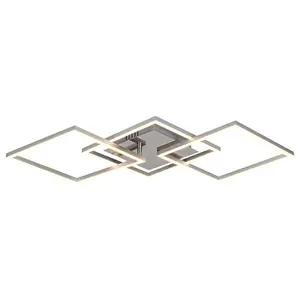 Interior ceiling lights brushed aluminum profile class g Rabalux Sigurd 2900lm 3900lm 43W 3000K L76,5x37xH7cm IP20 image-0