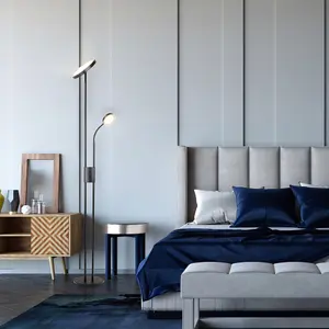 High-voltage integrated led floor lamp with class f shade Rabalux Ophus 18,5W image-1