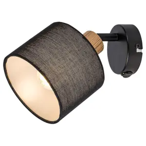 Metal-oak wood interior lamp Rabalux Miguel image-0
