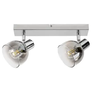 Lampada da parete per interni con paralume in vetro Rabalux Tarien E14 2x MAX 40W IP20 image-0