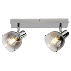 Lampada da parete per interni con paralume in vetro Rabalux Tarien E14 2x MAX 40W IP20 image-1