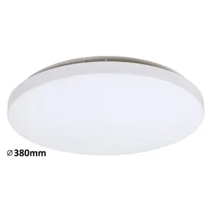 Plafonniers en plastique avec LED intégrée Rabalux Rob 32W 2600lm 3000K D380 image-3