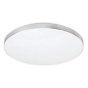 Plafoniere a led integrate con design in plastica extra-sottile e scintillante Rabalux Oscar 18W 1350lm 3000K D350 image-1