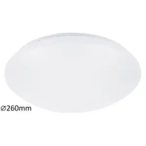 Plastic recessed ceiling light Rabalux Lucas IP44 image-0