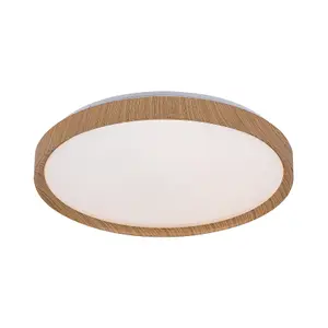 Ceiling lights with beech metal base Rabalux Sherwood 50W 4000lm 3000-6500K D49xH7cm IP20 image-0