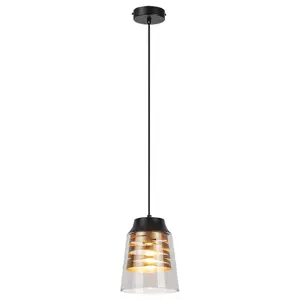 Podwieszane szklane lampy sufitowe Rabalux Zenaida E27 1xMAX 60W image-0