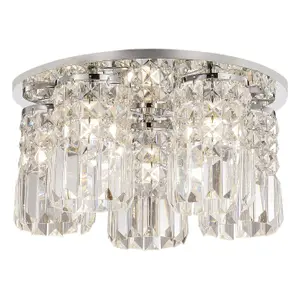 Glass crystal ceiling lights Rabalux Rosanna G9 5x MAX 40W image-0