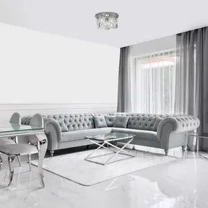 Glass crystal ceiling lights Rabalux Rosanna G9 5x MAX 40W image-2
