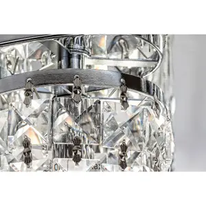 Glass crystal ceiling lights Rabalux Rosanna G9 5x MAX 40W image-3