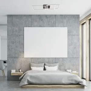 Interior ceiling light in brushed aluminum and plastic profile Rabalux Cesario image-2