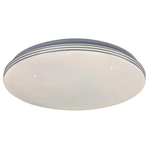Lampada da soffitto da bagno a stella a LED Rabalux Toma 20W 1400lm 4000K IP44 D29cm image-0