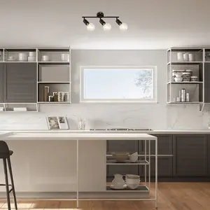 Faretto da soffitto in metallo Rabalux Lamar E27 3xMAX image-1