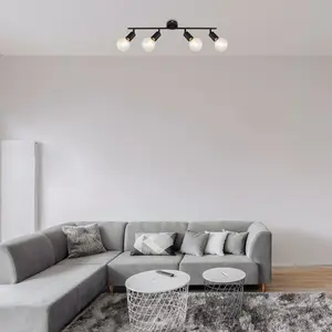 Faretto da soffitto in metallo Rabalux Lamar E27 4xMAX image-1