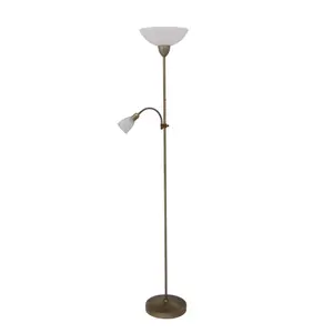Classic floor lamp with reading arm Rabalux Pearl classic H180cm image-0