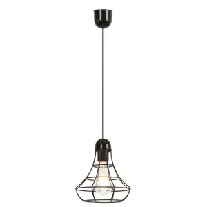 Lampada da soffitto in stile vintage con gancio in plastica Rabalux Ramsey image-0