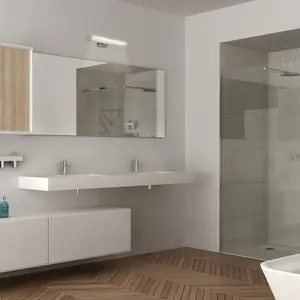 Integrated led light bar bathroom wall light Rabalux Evron image-2