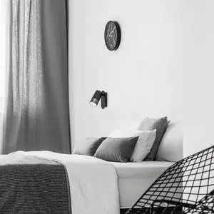 Wewnętrzna lampa ścienna z metalu w kolorze szampana, obrotowa głowica Rabalux Zircon GU10 1xMAX 5W image-1
