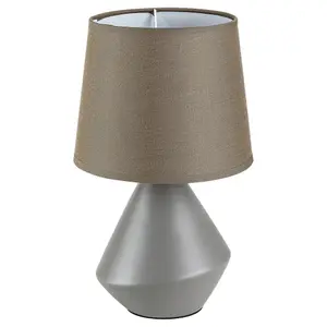 Ceramiczna lampa stołowa, tekstylny przełącznik kablowy Rabalux Wendy E14 image-0