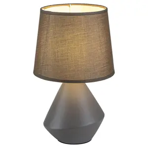 Ceramiczna lampa stołowa, tekstylny przełącznik kablowy Rabalux Wendy E14 image-1