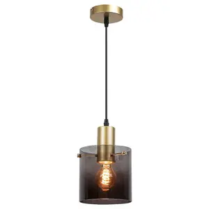 Kronleuchter Pendelleuchte aus Glas Rabalux Donati - E27 1x MAX 40W image-1